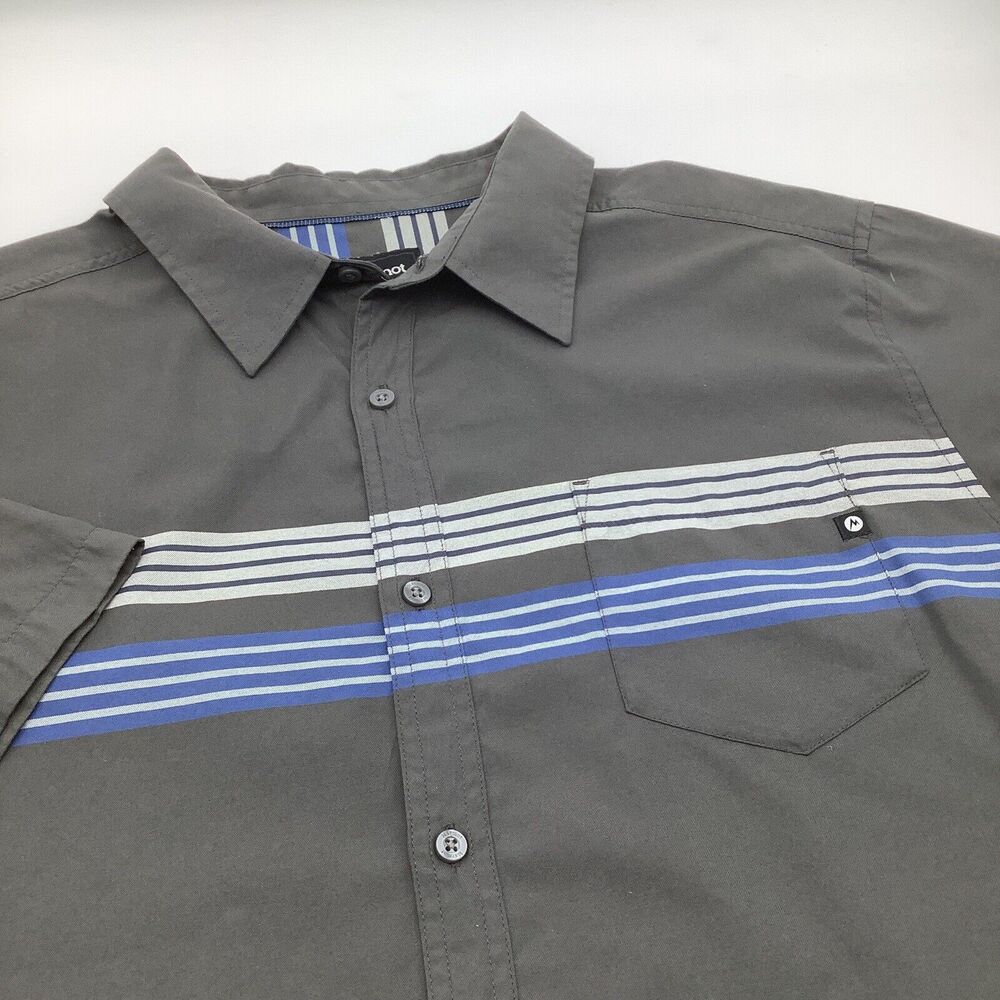 Marmot Mens Short Sleeve Button Up Shirt Size XXL